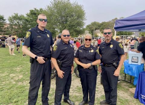APD command staff at town day