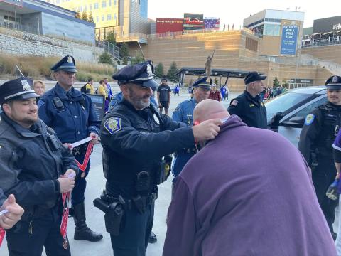 FPD officers at the stadium