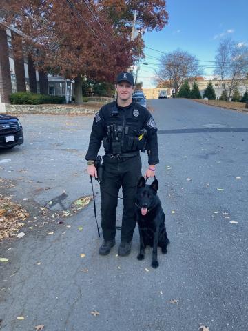 Woburn PD K-9 handler