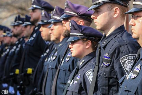 CPD officers in formation